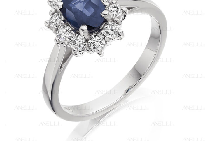Anello Zaffiro 1 Carato