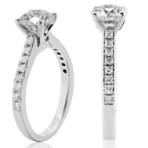 Anello di Fidanzamento D-IF Triplo Excellent-2