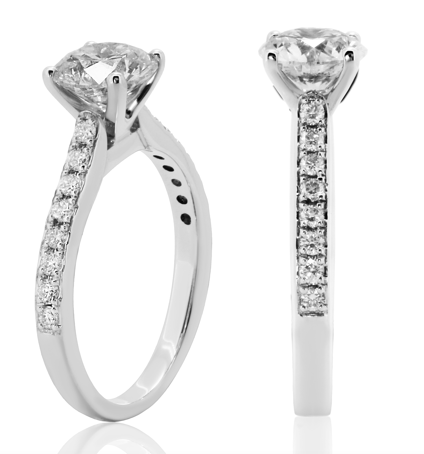 Anello di Fidanzamento D-IF Triplo Excellent-2