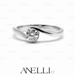 Anello di Fidanzamento diamante D-IF Triplo Excellent