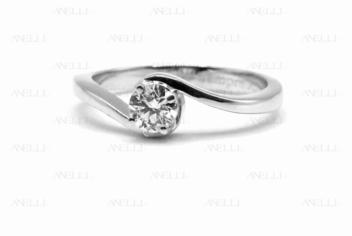Anello di Fidanzamento diamante D-IF Triplo Excellent