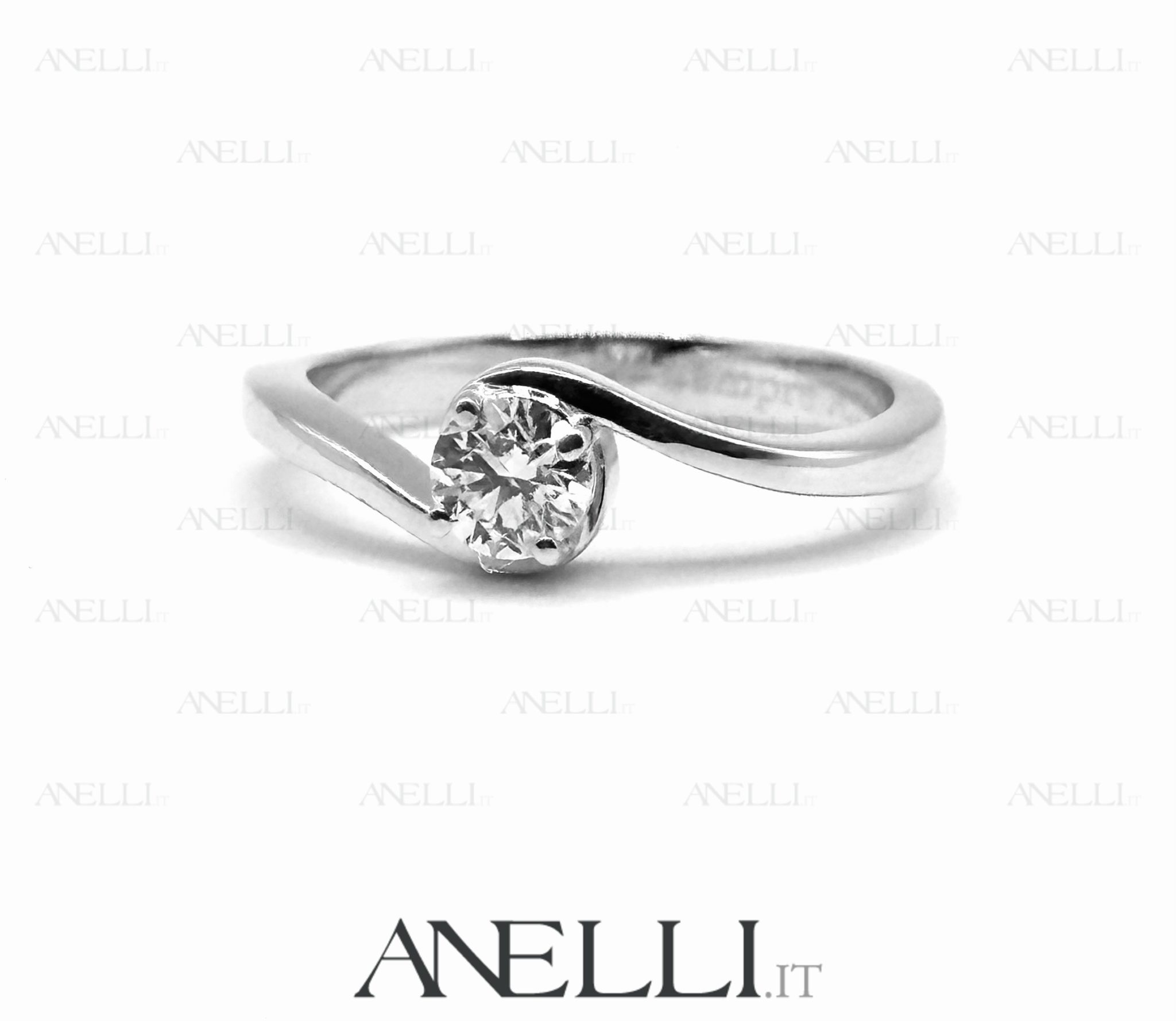 Anello di Fidanzamento diamante D-IF Triplo Excellent