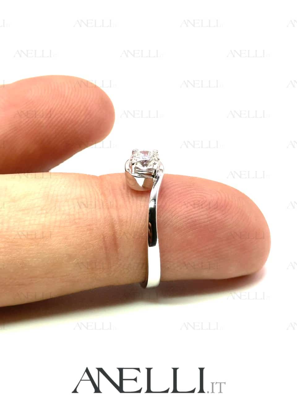 Anello diamante D-IF Triplo Excellent