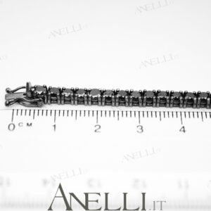 Bracciale Tennis Diamanti Neri 6 Carati-1