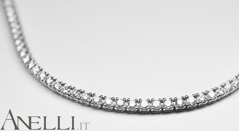 Bracciale Tennis con Diamanti 4 Carati F-VS1-3