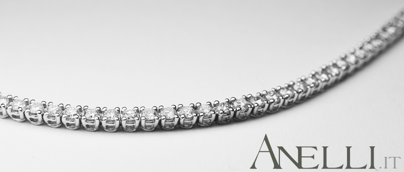 Bracciale Tennis con Diamanti 4 Carati F-VS1-4