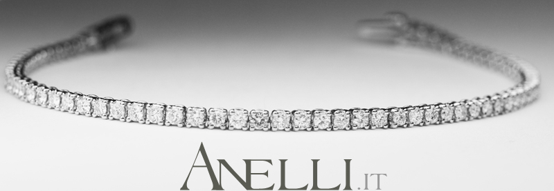 Bracciale Tennis con Diamanti 4 Carati F-VS1-5