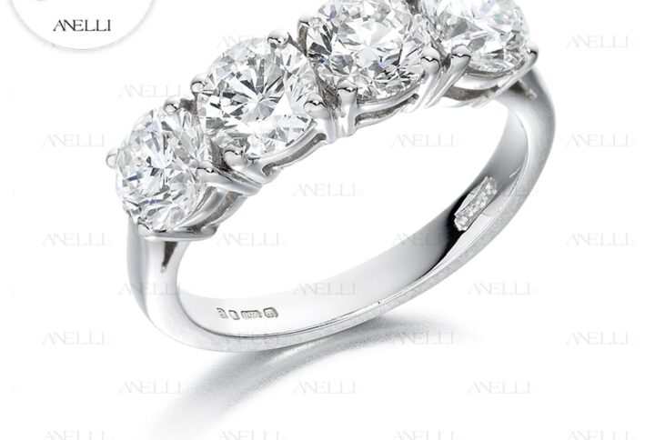 Anello 4 Diamanti 2.80 carati totali D-IF GIA