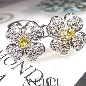 Orecchini Diamanti Fancy Vivid Yellow
