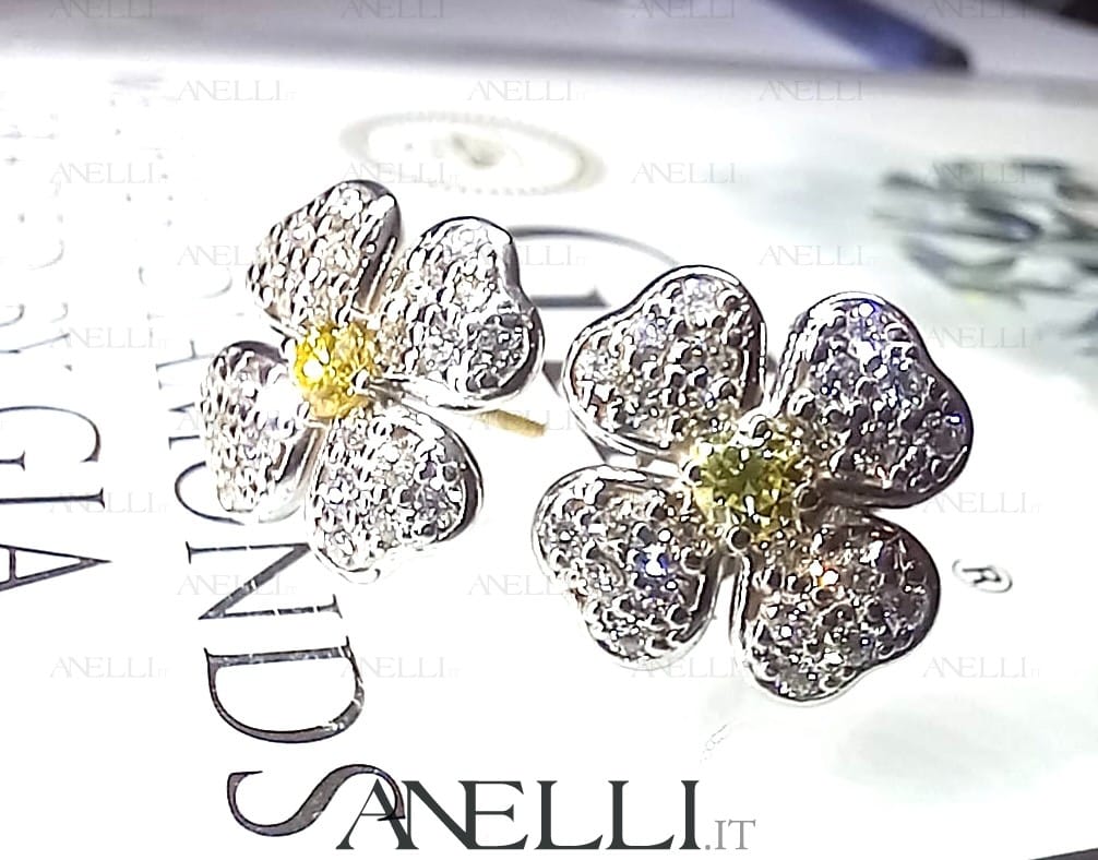 Orecchini Diamanti Fancy Yellow