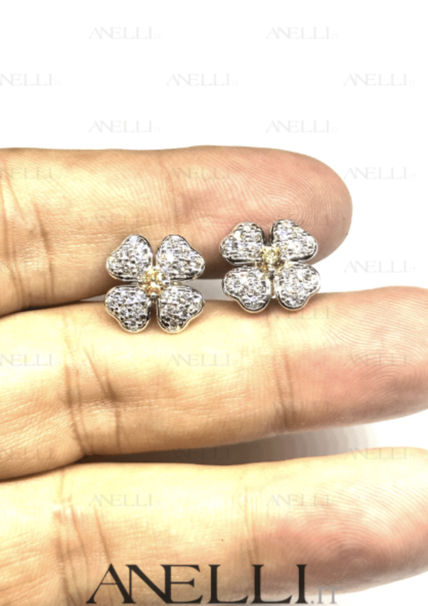 Orecchini Diamanti Gialli 2