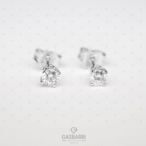 Orecchini con 2 Diamanti 0.50 D-VVS1