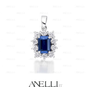 Pendente Zaffiro Diamanti