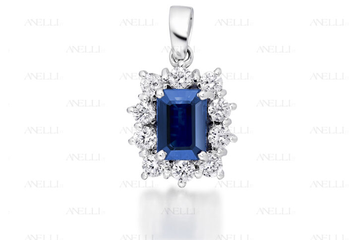 Pendente Zaffiro Diamanti