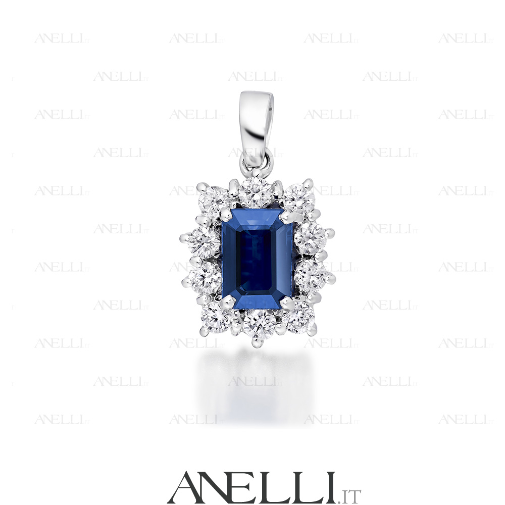 Pendente Zaffiro Diamanti