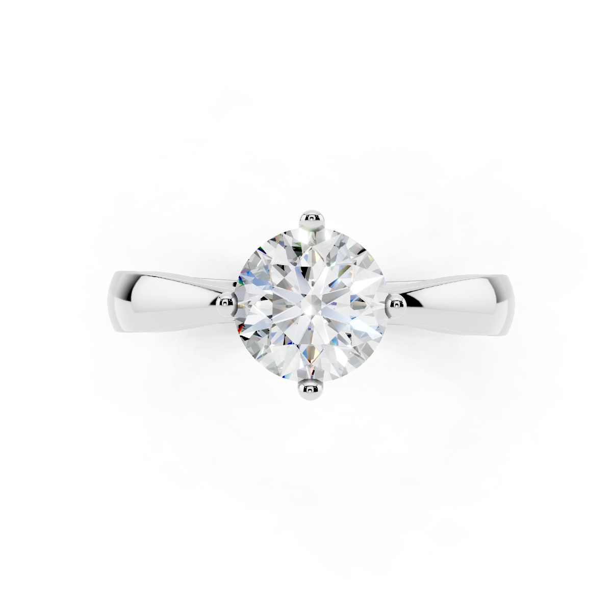 Solitario 1 Carato D-VS1 Triplo Excellent GIA 4
