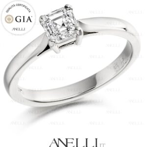 Solitario Fidanzamento Asscher