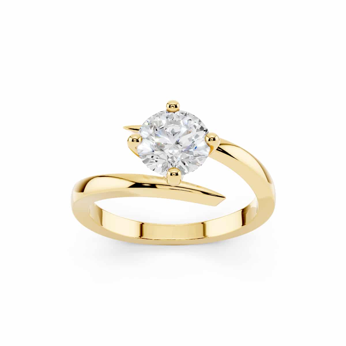 Solitario Oro Giallo 1 carato D-VVS1 GIA 2