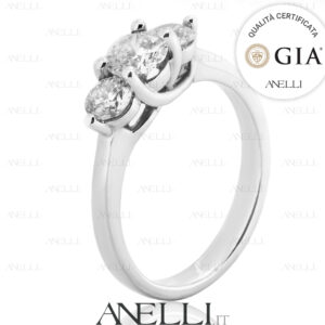 Anello Trilogy 1 Carato F-VS1 GIA