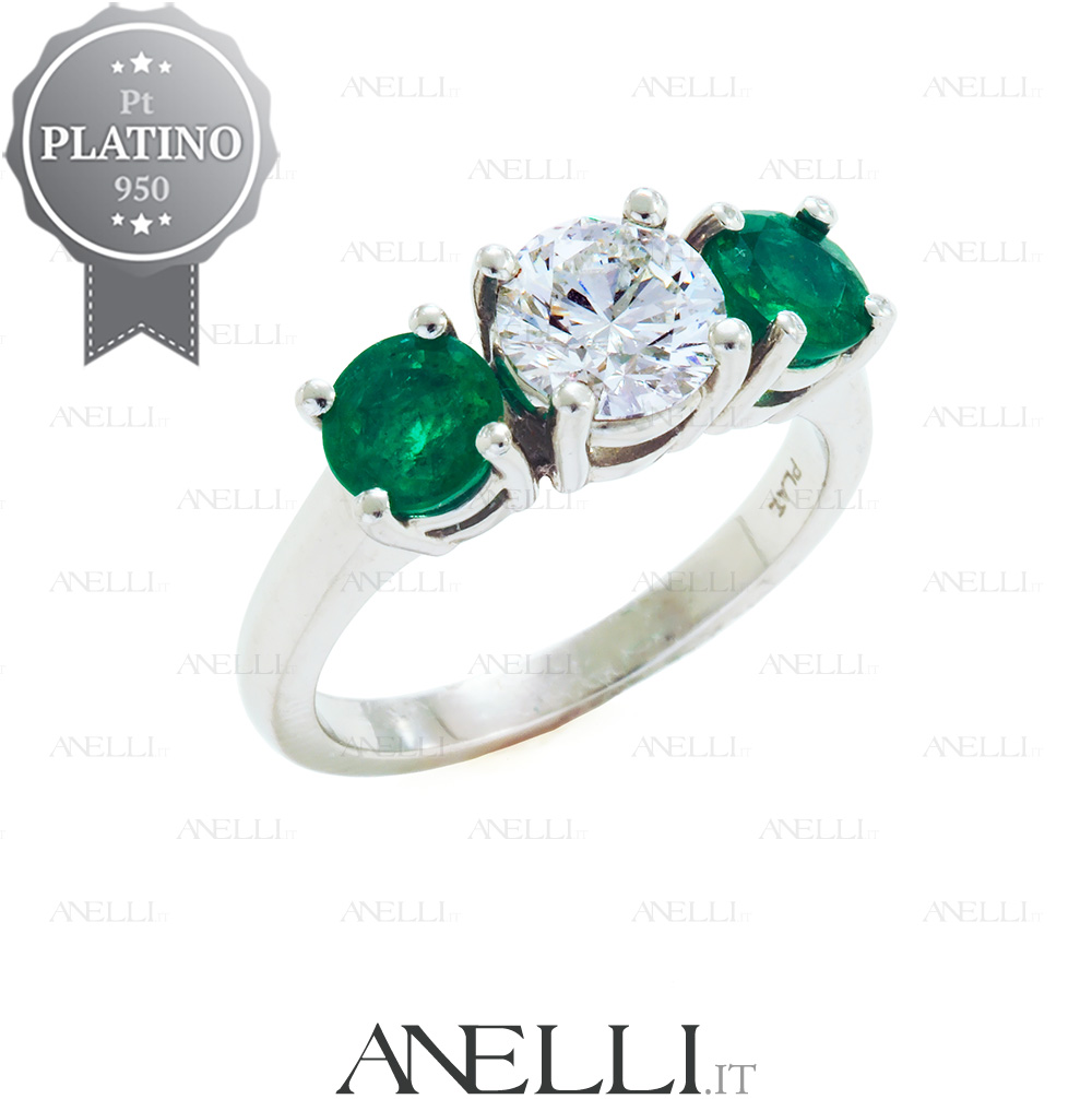 This,Platinum,Ring,Is,Prong,Set,With,A,Round,Cut