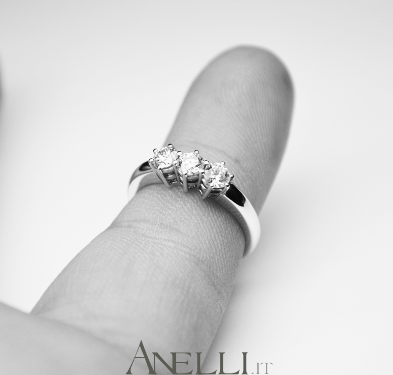 Trilogy con Diamanti 0,51 carati F-IF-2
