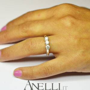 Trilogy di Diamanti 0,75 carati colore F purezza IF-7