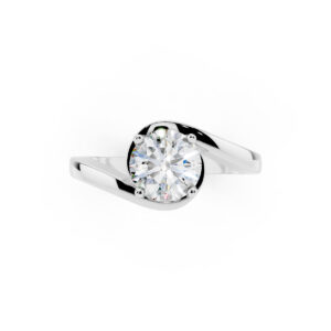 anello abbraccio 1 ct d-vs1 triplo excellent con gia America